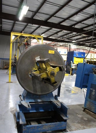 4000 lb. Littell, non-motorized uncoiler, 24" wide mandrel, 48" outside dimensions, 14"-18" ID, back plate - Image 1