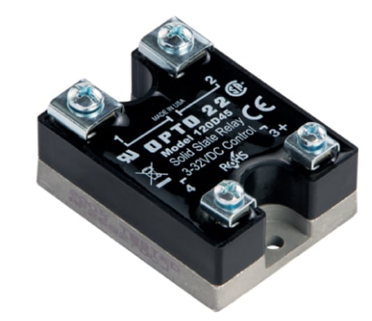 Opto 22 120D45 120 VAC, 45 Amp, DC Control Solid State Relay SSR - Image 1