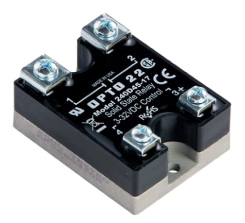 Opto 22 240D45-17 240 VAC, 45 Amp, DC Control Solid State Relay SSR, Replacement - Image 1