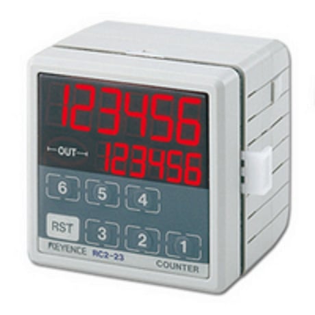 Keyence RC2-23 LCD Display Electronic Preset Counter, 72mm 6-Digit 7-Segment LED - Image 1