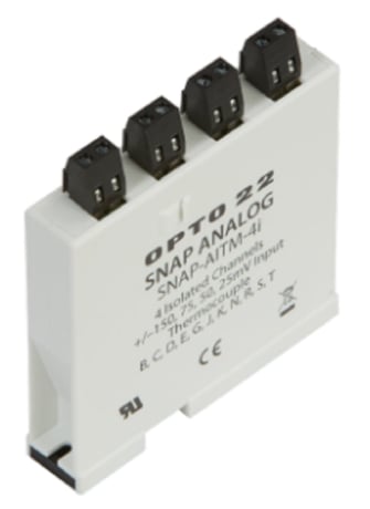 Opto 22 SNAP-AITM-4i SNAP 4-Ch Type B C D E G J K N R S, T Thermocouple, Input - Image 1
