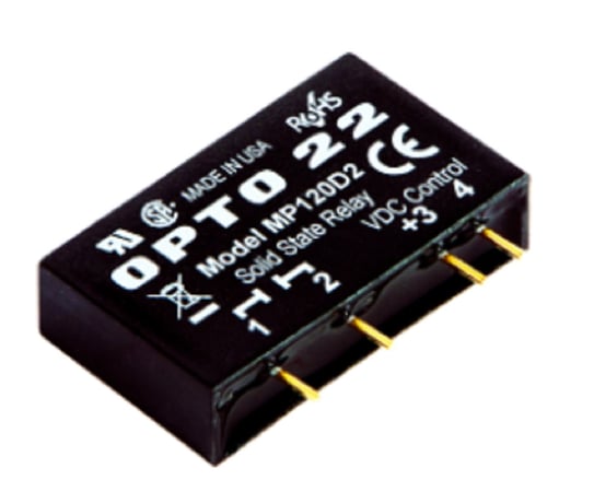 Opto 22 MP120D2 MP Model, 120 VAC, 2 Amp, DC Control Solid State Relay SSR - Image 1
