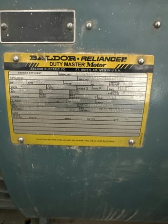 500 HP 1792 RPM Baldor-Reliance, Frame 5810S, TEFC-XP, 4000 Volts, New - Image 2