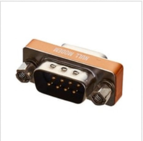 Keyence OP-87533 Handheld Scanner D-Sub 9 Pin Cross Connector - Image 1