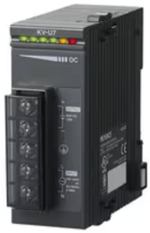Keyence #KV-U7 Programmable Controller, AC Power Supply Unit - Image 1
