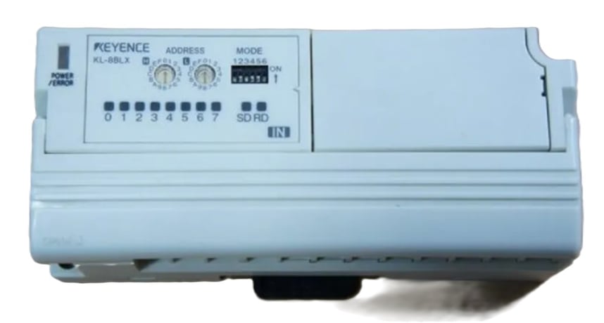Keyence #KL-8BLX PLC, 8-Point Screw Terminal Block with Repeater Function - Image 1
