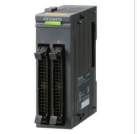 Keyence #KV-C64TD PLC, 64-Point Connector MOSFET (Sink) with Overcurrent Protect - Image 1