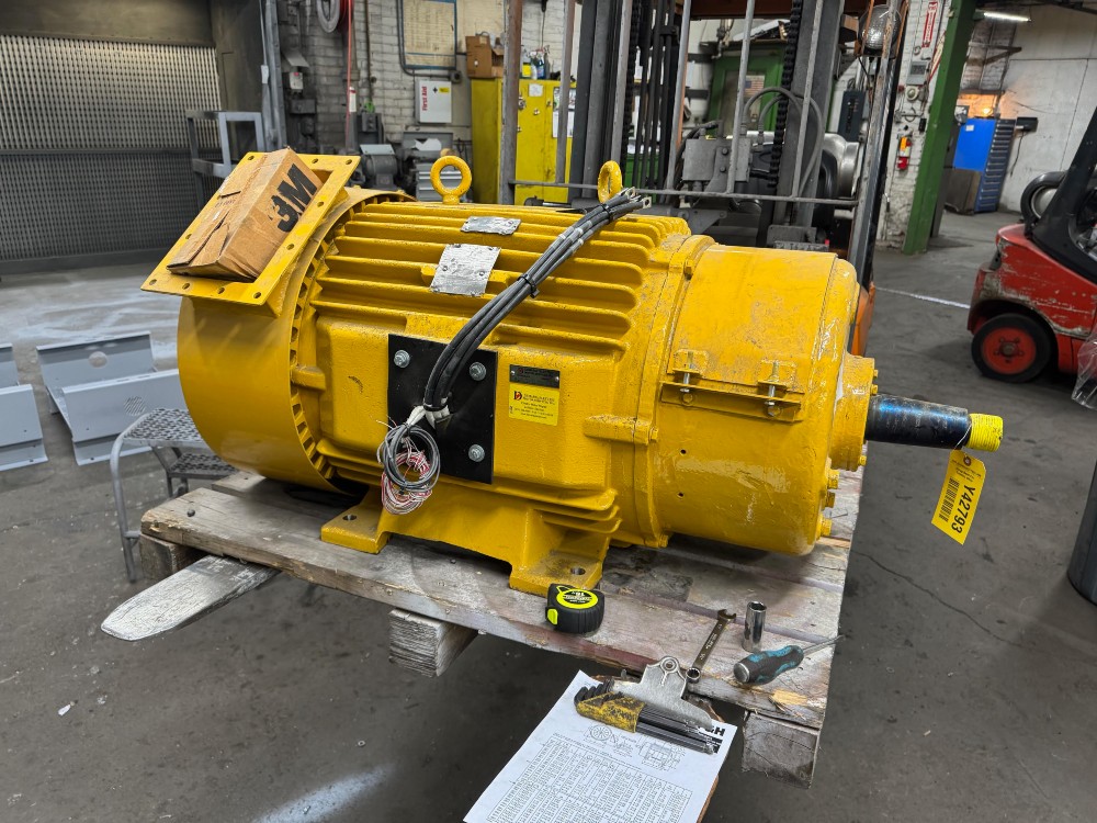 100 HP 1180 RPM P & H, Frame 504X, TENV, dbl-shaft, 460 Volts, (2 available) - Image 2