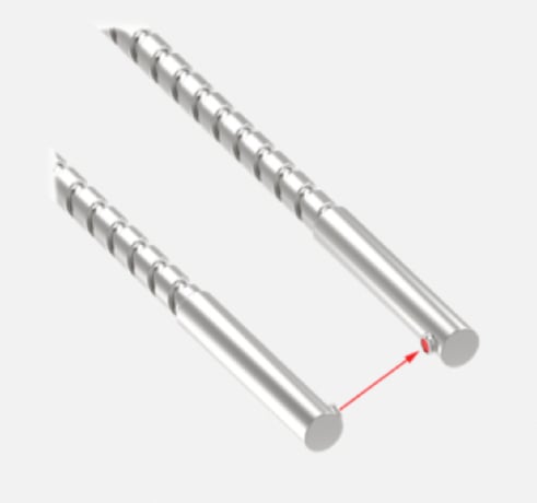 Banner IA1.53SMTA 21056 Glass Fiber Opposed Mode Sensor, .91 m Long, 2.29 mm Dia - Image 1
