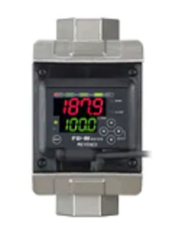 Keyence FD-M100ATP Electromagnetic Flow Sensor, Main, Portrait, 100 L/min, PNP - Image 1