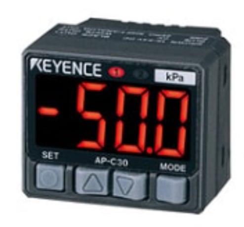 Keyence AP-C30KP Ultra Compact Digital Pressure Sensor, Main Unit, PNP - Image 1