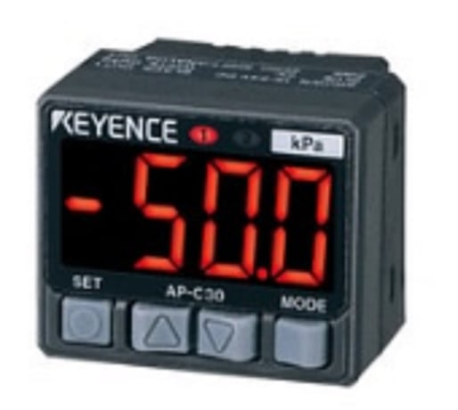 Keyence AP-C31KP Pressure Sensor, Main, Negative-Pressure Type, -101.3 kPa, PNP - Image 1