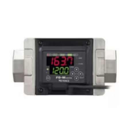 Keyence FD-MZ100AYKP Flow Meter Sensor, Main Unit, Landscape, 100 L/Min, PNP - Image 1