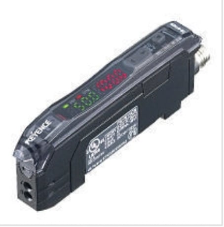 Keyence FS-V32 Digital Fiber Optic Sensor, Fiber Amplifier, Cable Type, Expansion Unit, NPN - Image 1