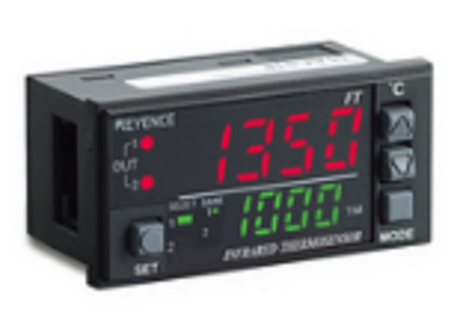 Keyence FT-55AWP Digital Infrared Temperature Sensor, Amplifier, Panel, PNP - Image 1