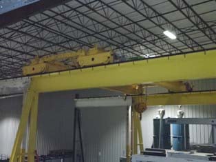 40 Ton, Stahl, 30' Span, 40' lift, VFD bridge/trolley, radio, 1998, #986 - Image 3