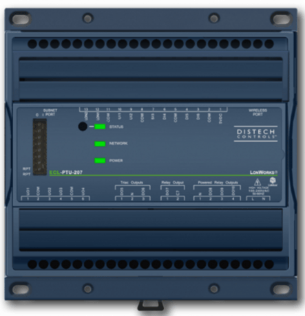 Distech CDIL-PTU207XXX-00 ECL-PTU-207 LonMark Programmable Room Controller - Image 1