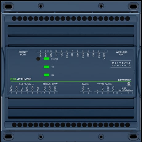 Distech CDIL-PTU208XXX-00 ECL-PTU-208 LonMark Programmable Room Controller - Image 1