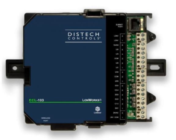 Distech CDIL-103X-00 ECL-103 LonMark Programmable Controller, 4UI 4DO 2UO - Image 1