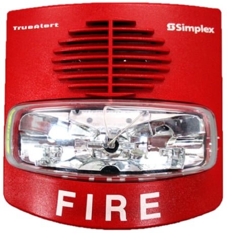Simplex Grinnell 49AV-WRF TrueAlert ES Wall Addressable Audible/Visible Alarm - Image 1