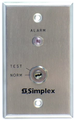 Tyco Simplex Grinnell 2098-9806 Remote Fire Alarm Indicator Test Switch Station - Image 1