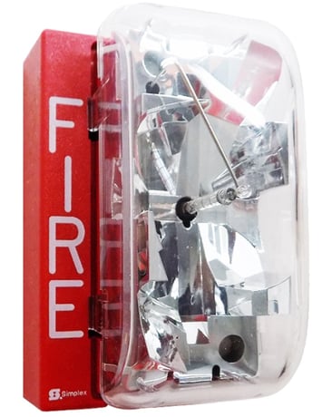 Simplex Grinnell 4904-9137 Visible Notification Appliance, Fire Alarm, Red - Image 1