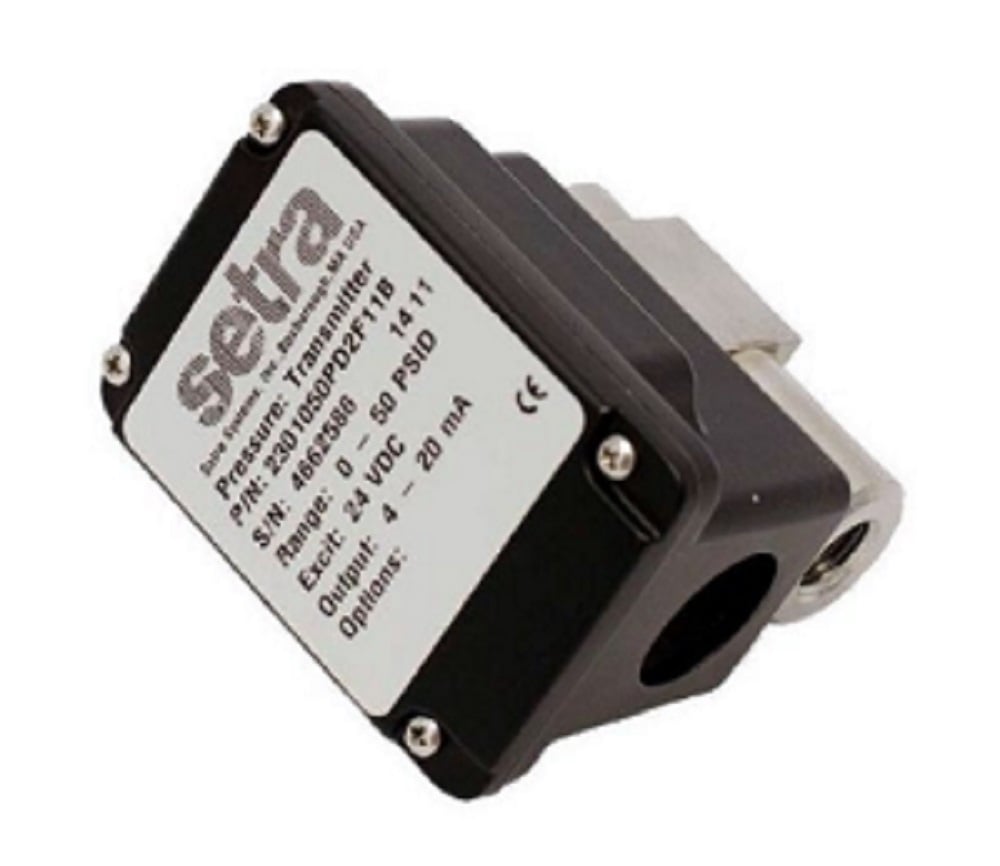 Setra 2301100PD3V11B 230 Wet-Wet Differential Pressure Transmitter, 0-100 psid - Image 1
