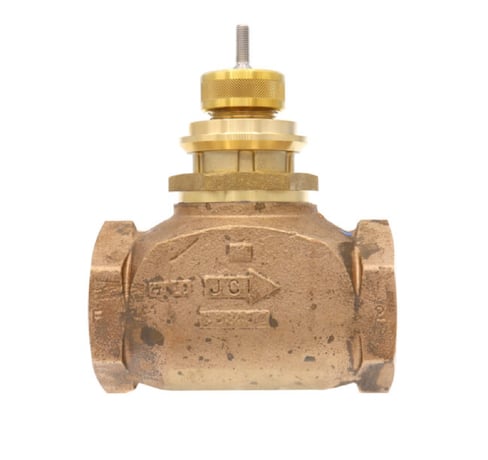 Johnson Controls VG7241PT 1-1/4" NPT 2 Way Normally Open Mixing Valve Body (18.5 Cv) - Image 1
