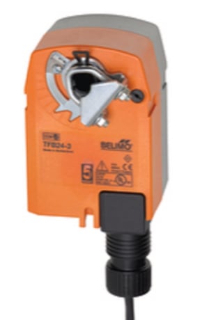 Belimo TFB24-3 Damper Actuator, 22 in-lb [2.5 Nm], Spring Return Floating Point - Image 1