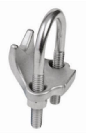 Calbrite S60700RA00 Right Angle Beam Clamp, 3/4 in, 316SS 316 Stainless Steel - Image 1