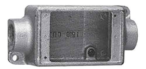 Crouse-Hinds FDC2 Condulet Single Gang Device Junction Box, 3/4 Inch NPT Connection, Feraloy Iron Alloy - Image 1
