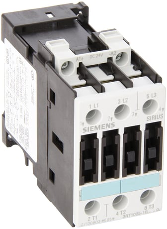 Siemens 3RT1025-1BB40 Motor Contactor, 3 Poles, Screw Terminals, S0 Frame Size - Image 1