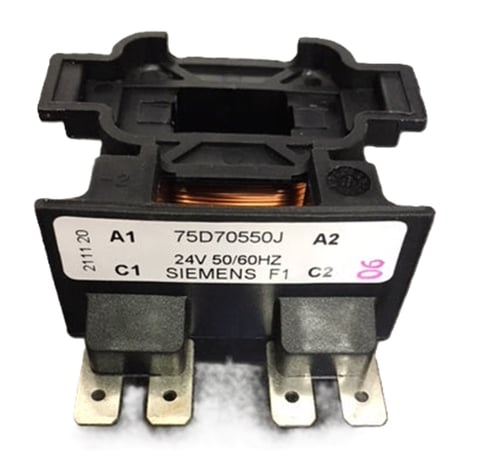 Furnas Siemens 75D70550J Magnetics Coil, Type 75D, 24V 60Hz, For 30 60A Contactor - Image 1