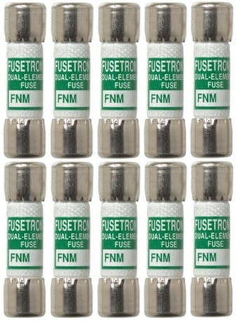 Cooper Bussmann Buss FNM-1 Dual Element Fuses, 250VAC 1A, Pack of 10 - Image 1