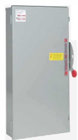 Cutler-Hammer Eaton DT225URK-NPS Safety Switch Double Throw 2P 400A 240V 3W 3R - Image 1