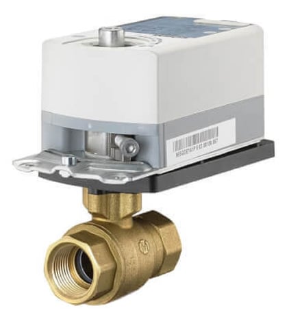 Siemens 171A-10302 2W 1/2", 1Cv Ball Valve Assembly, Brass Ball Stem, Float NSR - Image 1