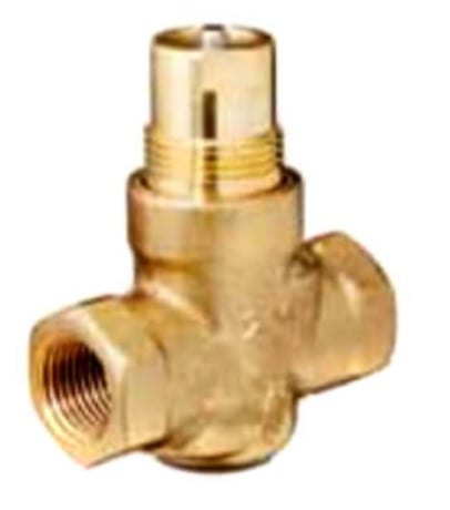 Siemens 599-02012 3/4" 2-Way N/C Brass Globe Valve Body, Female x Female - Image 1
