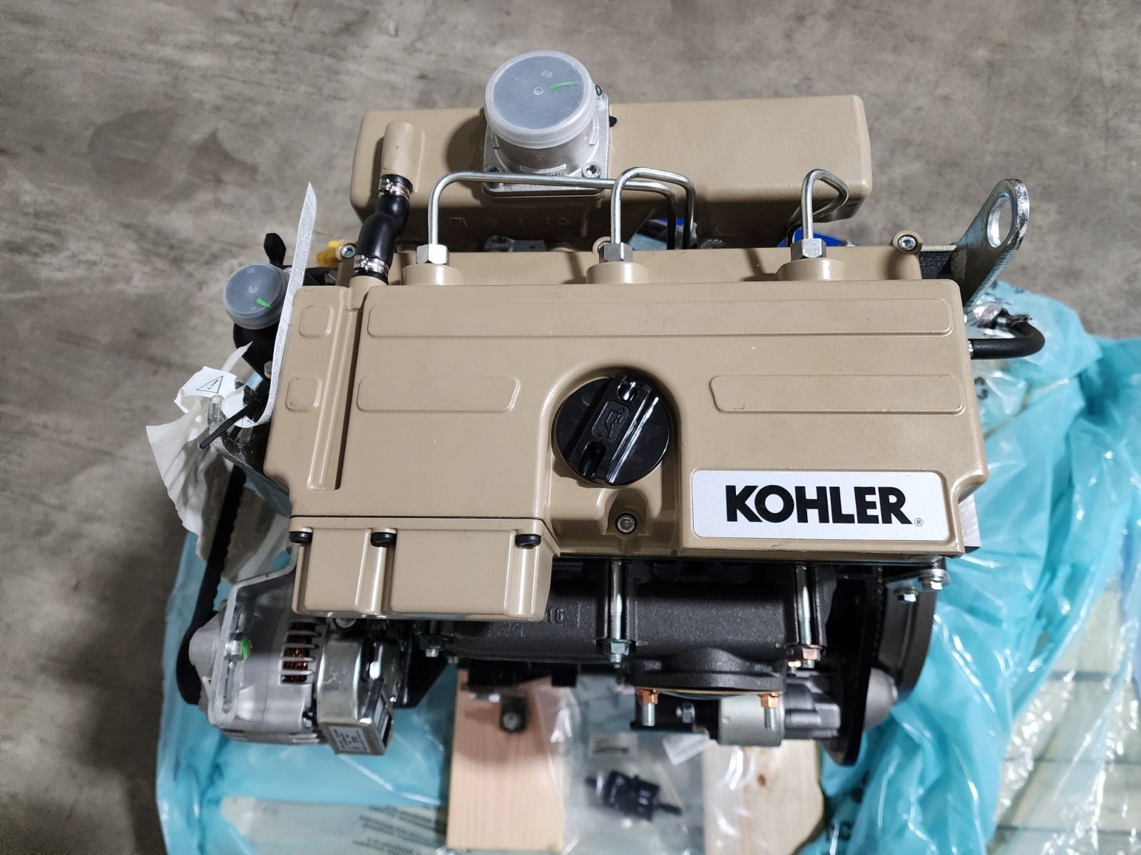 42 HP Kohler #KDI1903ESM, 3 cyl diesel generator engine, Tier 3, as is, new surplus, 2022 - Image 9