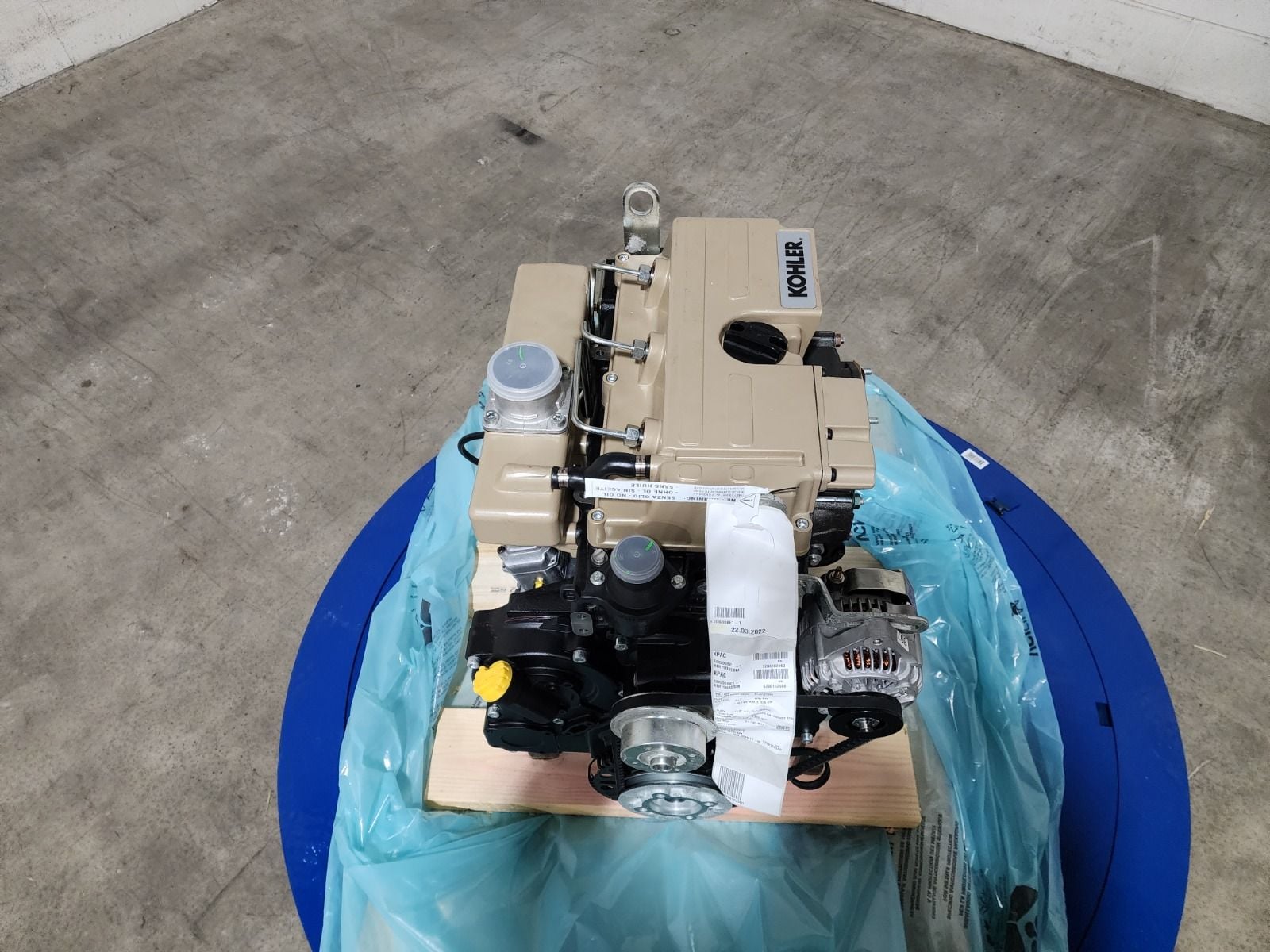 42 HP Kohler #KDI1903ESM, 3 cyl diesel generator engine, Tier 3, as is, new surplus, 2022 - Image 10