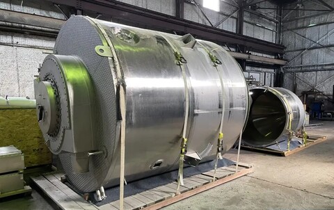 GEA, Niro #PSD4, spray drying system, 8' ID x 8' 6" straight side, 8' 9" cone bottom, 316 Stainless Steel - Image 1