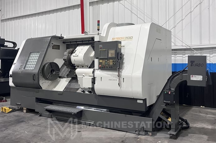 Hwacheon #Hi-Tech-700, CNC turning center, 35.4" swing, 24" chuck, 3-jaw, 4.9" bar, 80" centers, 27.56" dia. - Image 4
