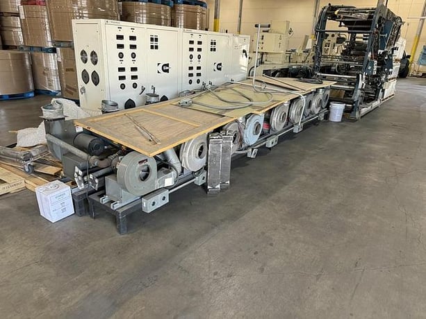 Nilpeter #FB4300, 15" wide 8-color flexo press, 1 die cutting station, gas drying, complete - Image 8