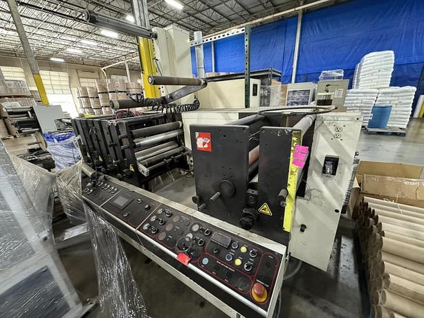 Nilpeter #FB4300, 15" wide 8-color flexo press, 1 die cutting station, gas drying, complete - Image 10
