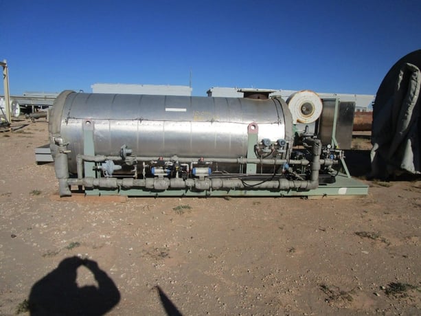 Heatec #HCI-2010-30-G, direct fired heater, Helical pipe coil, BMS & fuel gas controls, skid mounted - Image 3