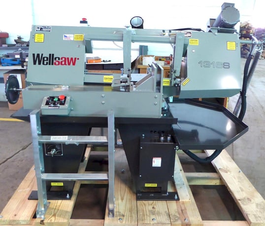 13" x 16" Wellsaw #1316S, horizontal band saw, miter, 1" blade, 3 HP, new, in stock - Image 1