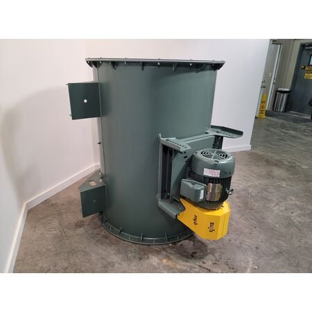 6715 cfm @ 1 WG S.P., New York Blower, tubular centrifugal blower, 3 HP Baldor Reliance motor, 460 V. - Image 2