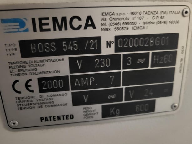Iemca #Boss-545/21, barfeed, 6' length, manual included, 2000 - Image 5