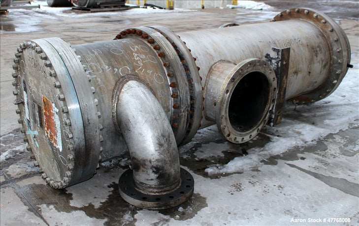 1200 sq.ft., 75 psi, ALCO, Heat Exchanger, Size 35.96, 1-32-52 H, 3/4" diameter x 8' long 316 Stainless steel - Image 3