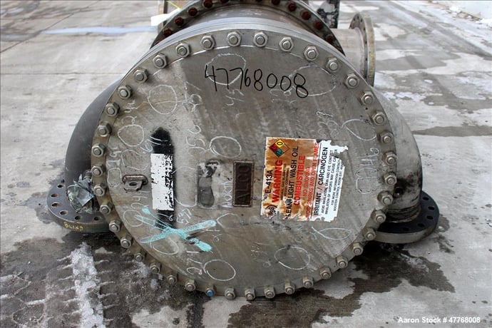 1200 sq.ft., 75 psi, ALCO, Heat Exchanger, Size 35.96, 1-32-52 H, 3/4" diameter x 8' long 316 Stainless steel - Image 6