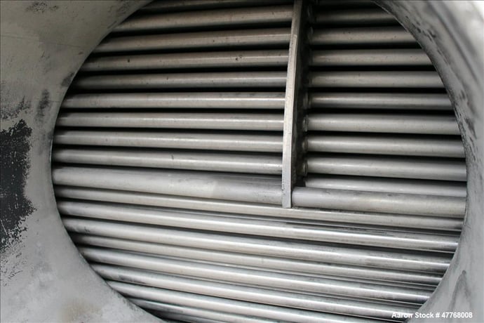 1200 sq.ft., 75 psi, ALCO, Heat Exchanger, Size 35.96, 1-32-52 H, 3/4" diameter x 8' long 316 Stainless steel - Image 9
